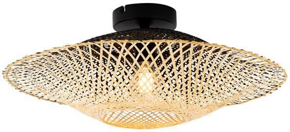 QAZQA Oosterse buiten plafondlamp bamboe 50 cm IP44 Rina