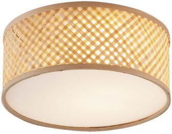 QAZQA Oosterse plafondlamp bamboe naturel 30cm Tremmo