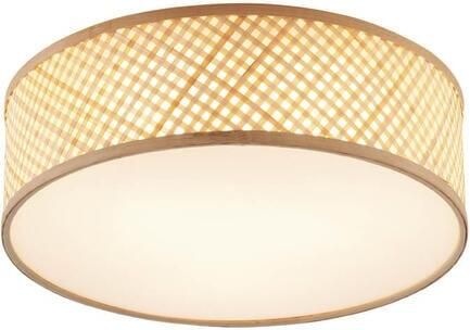QAZQA Oosterse plafondlamp bamboe naturel 40cm Tremmo