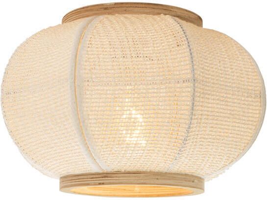 QAZQA Oosterse plafondlamp naturel Rob