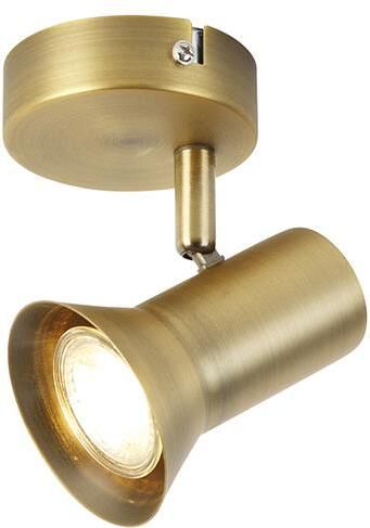 QAZQA Plafond- en wandspot brons draai- en kantelbaar Karin 1