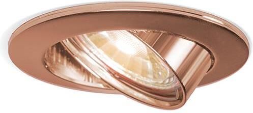 QAZQA Ronde inbouwspot koper kantelbaar Edu