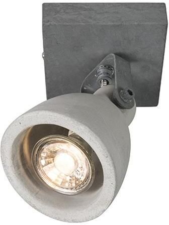 QAZQA Set van 4 industriële spots grijs beton 1-lichts Creto