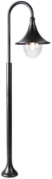 QAZQA Smart buiten lantaarn zwart 125 cm IP44 incl. Wifi A60 Daphne