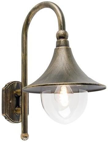 QAZQA Smart buiten wandlamp antiek goud IP44 incl. Wifi A60 Daphne