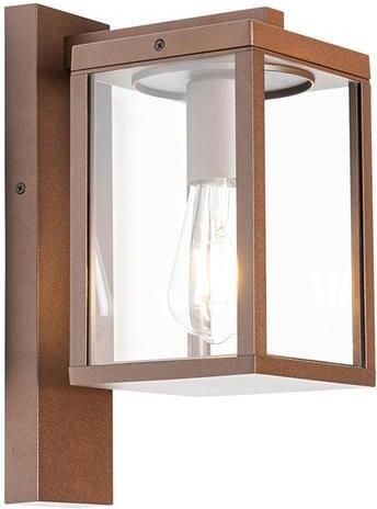 QAZQA Smart buiten wandlantaarn roestbruin IP44 incl. Wifi ST64