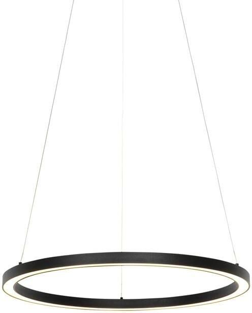 QAZQA Smart hanglamp zwart 60 cm incl. LED en RGBW Girello