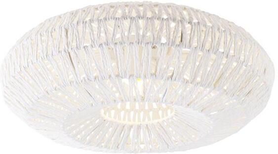 QAZQA Smart retro plafondlamp wit incl. Wifi A60 Lina