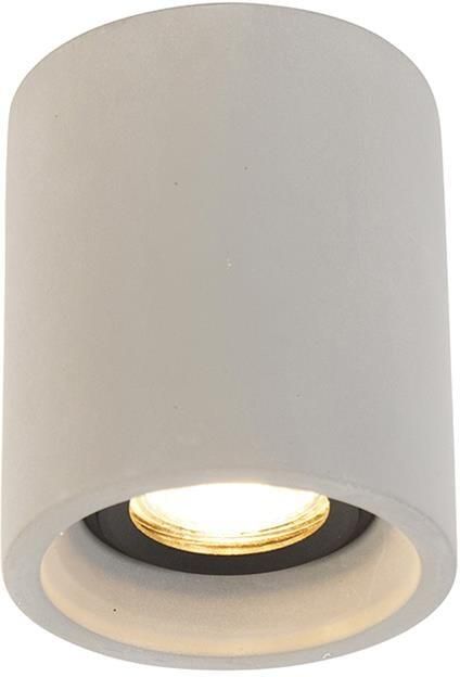 QAZQA Smart ronde plafondspot beton incl. Wifi GU10 Deep
