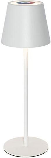 QAZQA Tafellamp wit incl. LED dimbaar en oplaadbaar RGB IP54