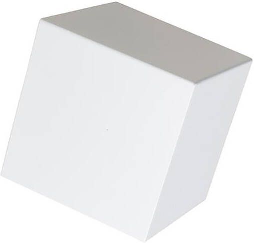 QAZQA Set van 2 moderne wandlampen wit Cube - Foto 1