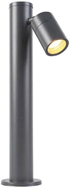 QAZQA Smart buitenlamp grijs RVS 45 cm verstelbaar incl. Wifi GU10 - Foto 1