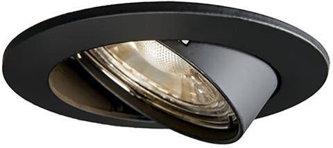 QAZQA Smart inbouwspot zwart kantelbaar incl. Wifi GU10 Edu - Foto 2