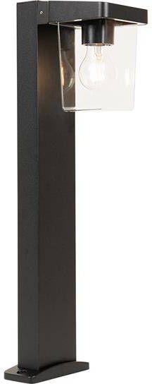 QAZQA Moderne staande buitenlamp zwart 60 cm IP54 Chimay - Foto 1