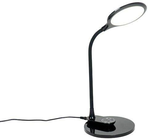 QAZQA Tafel- en wandlamp zwart incl. LED met touch dimmer- Joni - Foto 1