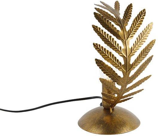 QAZQA Vintage tafellamp goud 12 5 cm Botanica - Foto 1