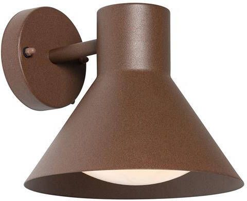 QAZQA Industriële buitenwandlamp roestbruin kegel IP44 Natas - Foto 1