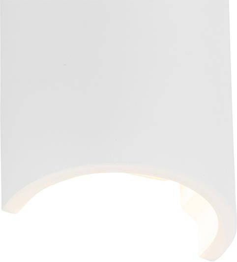 QAZQA Moderne wandlamp wit rond Colja Novo