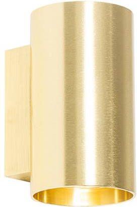 QAZQA Moderne wandlamp goud rond 2-lichts Sandy