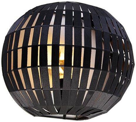 QAZQA Moderne wandlamp zwart Zoë