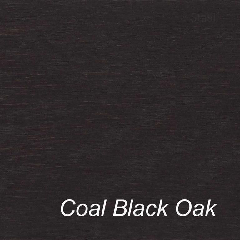 Qliv Cross tafel ovaal 220x100 Coal Black Eiken