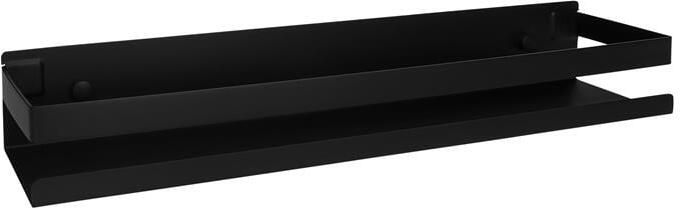 QUVIO Badkamerplank 40 cm Metaal Zwart