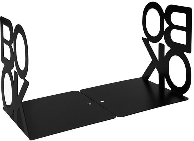 QUVIO Boekenstandaard "BOOK" 1 paar Zwart