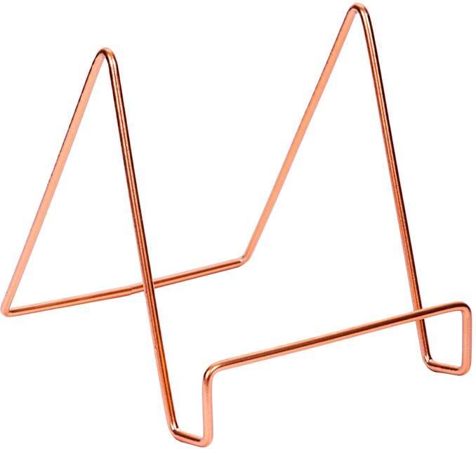 QUVIO Boekenstandaard metaal Rosegoud