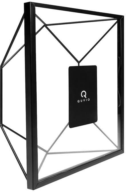 QUVIO Fotolijst hexagon staal 15 x 20.5cm Zwart