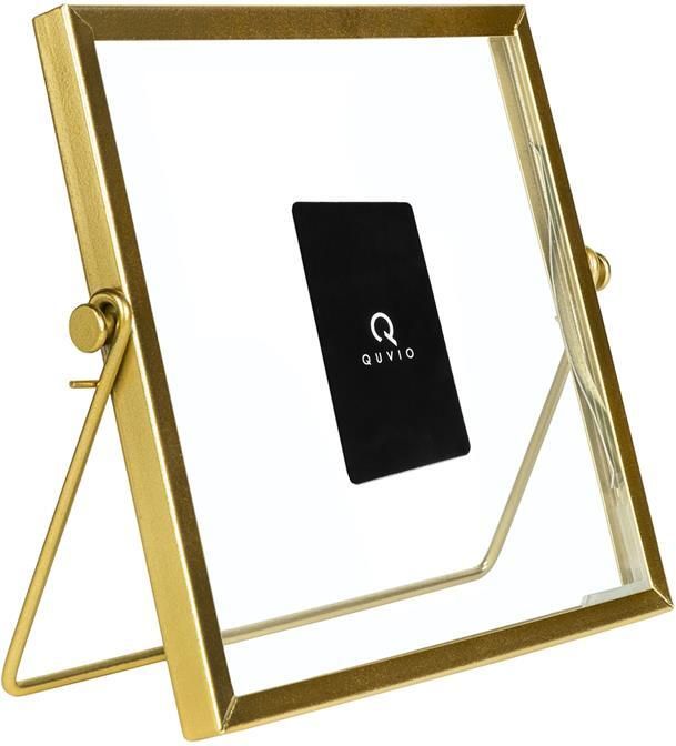 QUVIO Fotolijst staand 15 x 15 cm Staal Goud