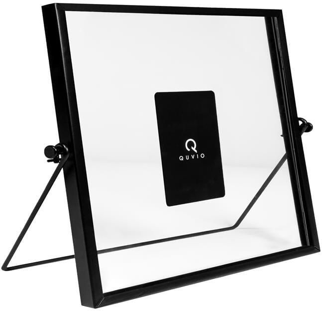 QUVIO Fotolijst staand staal 15 x 15cm Zwart