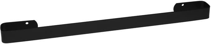 QUVIO Handdoekhouder hoekige smalle stang Zwart 40 cm