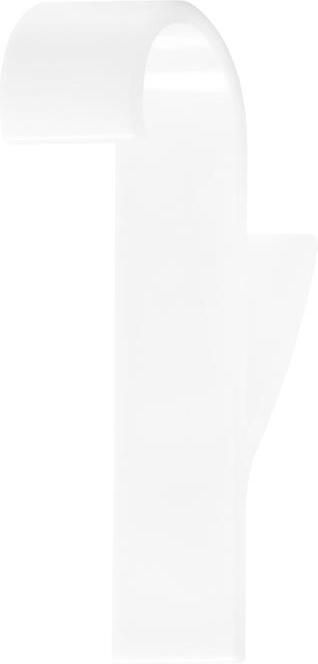 QUVIO Handdoekhouder plastic haakje Wit