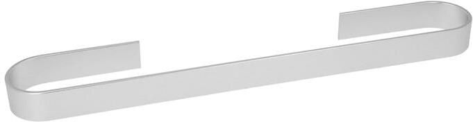 QUVIO Handdoekhouder platte stang met ronding Zilver 45 cm
