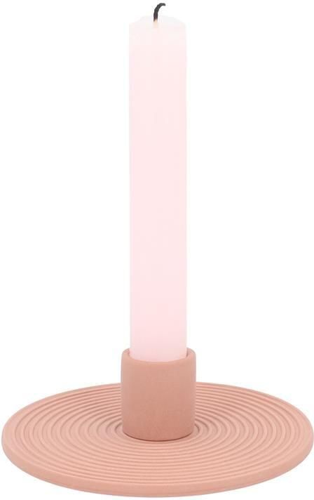 QUVIO Kaarsenstandaard rond Keramiek Terra Cotta
