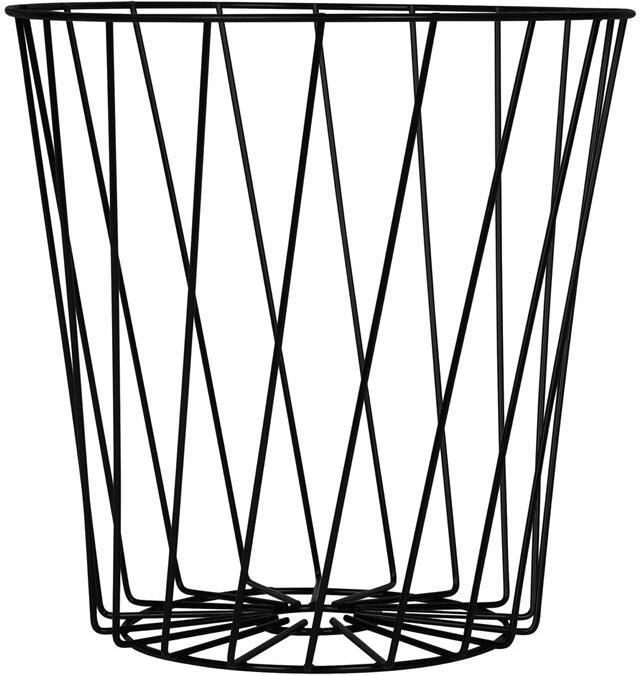 QUVIO Opbergmand Metaal Zwart