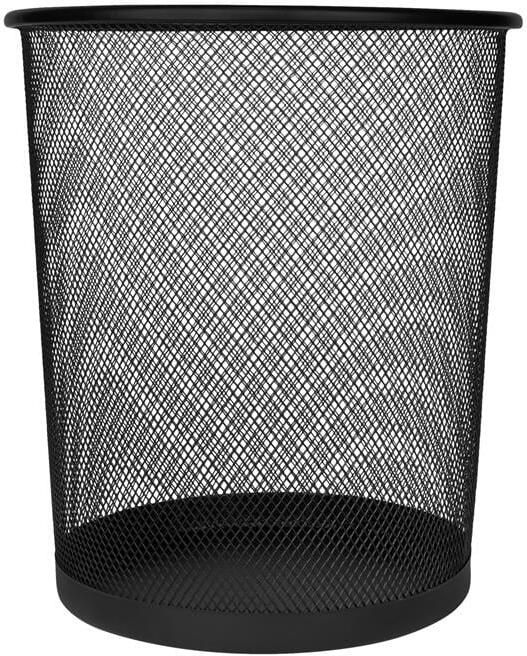 QUVIO Prullenbak mesh Zwart