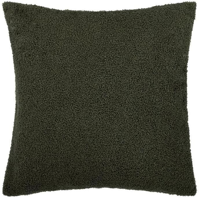 QUVIO Sierkussenhoes teddy 45x45cm Donker groen