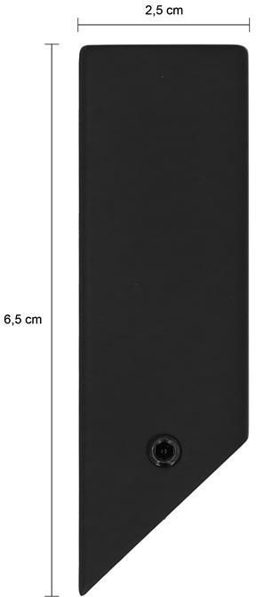 QUVIO Wandhaak RVS Zwart - Foto 2