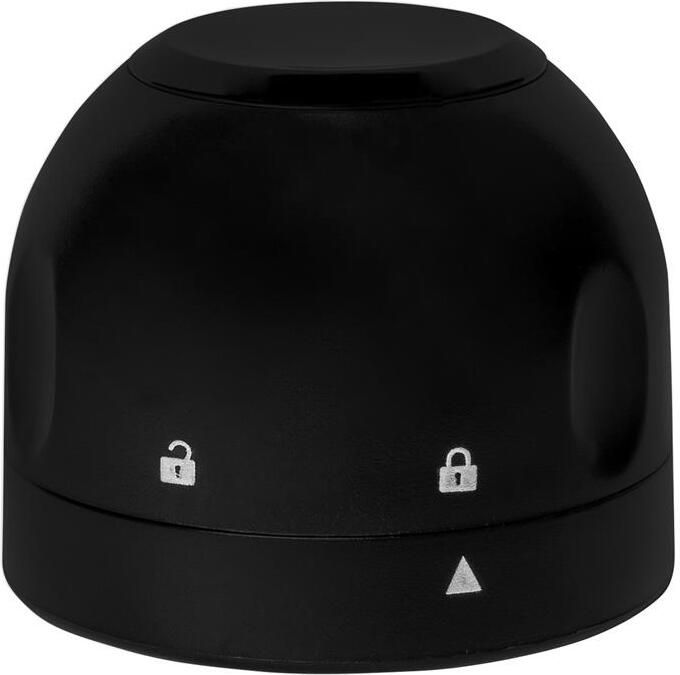 QUVIO Wijnstopper met vacuum pomp Zwart