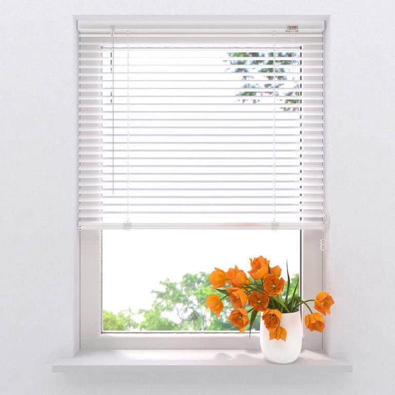 Raamdecoratie.com Aluminium Jaloezie 25 mm Easy White 190 x 175