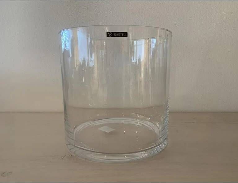 Rasteli Vaas-Cilinder vaas Glas D 25 cm H 25 cm