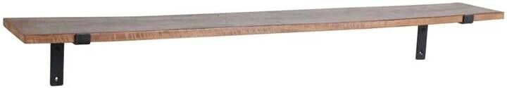Raw Materials Factory wandplank 120cm FSC gerecycled hout Metalen dragers