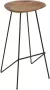 Raw Materials Loft Barkruk Teakhout 77 cm - Thumbnail 1