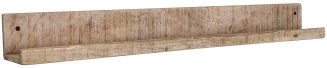 Raw Materials mangohouten wandplank voor fotolijstjes FSC gerecycled hout 75 cm