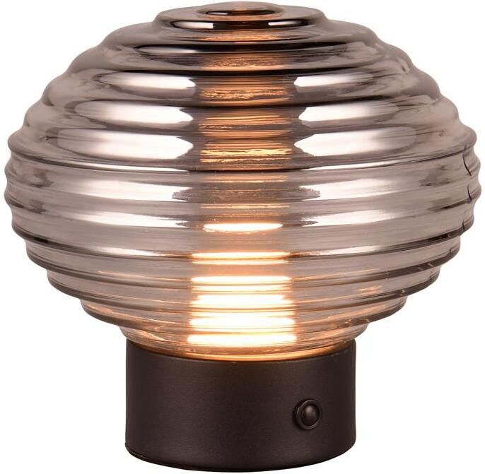 Reality Earl Oplaadbare Tafellamp Mat Zwart