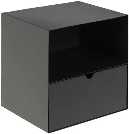 Rebellenclub Nachtkastje Bath Zwart met zwarte lade - Foto 2
