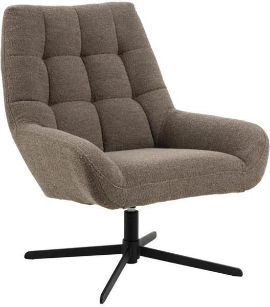 Rebellenclub Brylle Fauteuil Taupe Bouclé