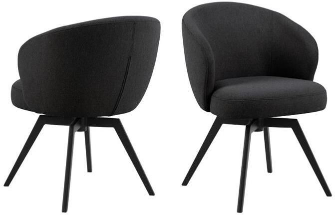 Rebellenclub Cadomin Eetkamerstoel Anthraciet