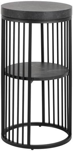 Rebellenclub Clune Bijzettafel ø35 cm- Zwart